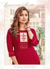 Wooglee Barbella 6 Latest Long casule Wear Designer Kurtis Collection